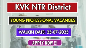 KVK NTR District Young Professional Recruitment 2025 – Walk in KVK NTR District Young Professional Recruitment 2025 – Walk in