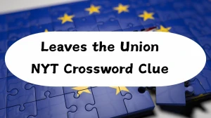 Leaves the Union NYT Crossword Clue