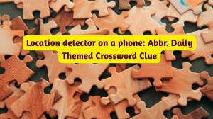 Location detector on a phone: Abbr. Daily Themed Crossword Clue