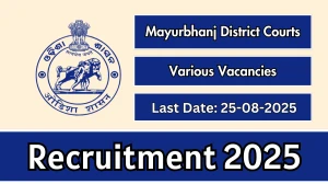 Mayurbhanj District Courts Recruitment 2025 - Apply Offline for 28 Junior Typist, Salaried Amin and More Posts