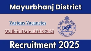 Mayurbhanj District Recruitment 2025 – Walk in for 03 Animal Husbandry Expert, Accountant  and More Posts