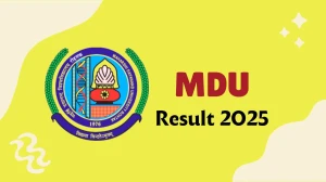 MDU Result 2025 Released at mdurtk.in Direct Link to Download 4th, 6th Sem Result