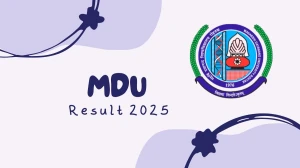 MDU Result 2025 Released at mdurtk.in Direct Link to Download 6th, 8th Sem Result