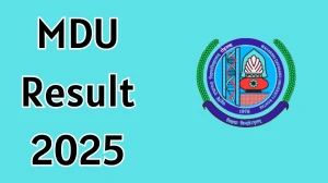 MDU Result 2025 Released at result.mdurtk.in Direct Link to Download First Semester Result