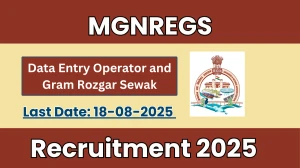 MGNREGS Recruitment 2025 - Apply Offline for 03 Data Entry Operator and Gram Rozgar Sewak Posts