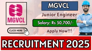 MGVCL Vidyut Sahayak Recruitment 2025 - Apply Online for 62 Posts