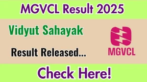 MGVCL Vidyut Sahayak Result 2025 Out at mgvcl.com, Direct Link to Download Result PDF Here