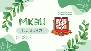 MKBU Time Table 2025 Announced @ mkbhavuni.edu.in Details Here