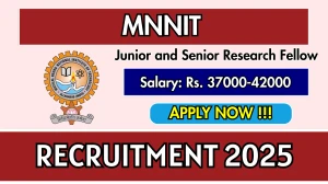 MNNIT Recruitment 2025 - Apply Offline for 02 Junior and Senior Research Fellow Posts MNNIT Recruitment 2025 - Apply Offline for 02 Junior and Senior Research Fellow Posts