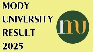 Mody University Result 2025 Released at modyuniversity.ac.in Direct Link to Download Spring Semester Result