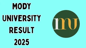 Mody University Result 2025 Released at modyuniversity.ac.in Direct Link to Download Spring Semester Result