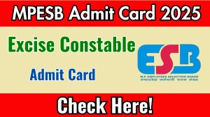 MP Excise Constable Admit Card 2025 OUT Today Download Link esb.mp.gov.in MP Excise Constable Admit Card 2025 OUT Today Download Link esb.mp.gov.in