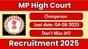 MP High Court Chairperson Recruitment 2025 - Apply Offline
