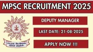 MPSC Deputy Manager Recruitment 2025 - Apply Online MPSC Deputy Manager Recruitment 2025 - Apply Online