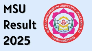 MSU Result 2025 Released at msuresults.com Direct Link to Download UG Course Result