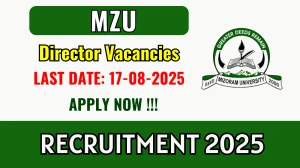 MZU Director Recruitment 2025 - Apply Online MZU Director Recruitment 2025 - Apply Online