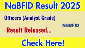 NaBFID Officers (Analyst Grade) Result 2025 Out at nabfid.org, Direct Link to Download Result PDF Here