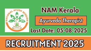 NAM Kerala Ayurveda Therapist Recruitment 2025 - Apply Offline