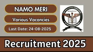 NAMO MERI Recruitment 2025 - Apply Offline for 57 Professor, Associate Professor and More Posts NAMO MERI Recruitment 2025 - Apply Offline for 57 Professor, Associate Professor and More Posts