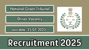 National Green Tribunal Driver Recruitment 2025 - Apply Offline