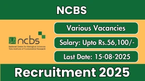 NCBS Recruitment 2025 - Apply Online for 08 Clerk, Supervisor and More Posts