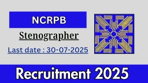 NCRPB Stenographer Recruitment 2025 - Apply Offline