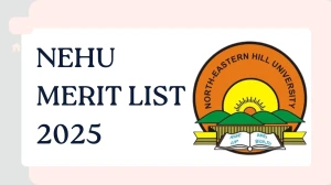 NEHU Merit List 2025 Released at nehu.ac.in Direct Link to Download UG Course Merit List