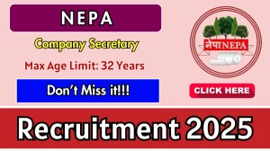 NEPA Company Secretary Recruitment 2025 - Apply Offline