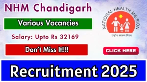 NHM Chandigarh Recruitment 2025 - Apply Offline for 08 Audiologist, Psychologist and Other Posts