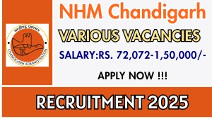 NHM Chandigarh Recruitment 2025 – Walk in for 08 Gynaecologist, Medical Officer and More Posts NHM Chandigarh Recruitment 2025 – Walk in for 08 Gynaecologist, Medical Officer and More Posts