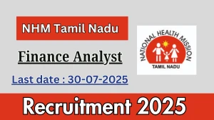 NHM Tamil Nadu Finance Analyst Recruitment 2025 - Apply Online