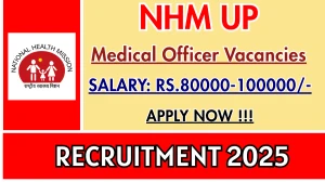 NHM UP Medical Officer Recruitment 2025 – Walk in for 46 Posts