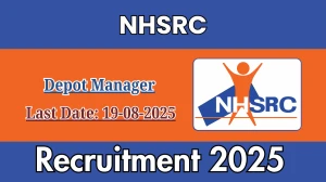 NHSRC Depot Manager Recruitment 2025 - Apply Online