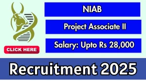 NIAB Project Associate II Recruitment 2025 - Apply Offline