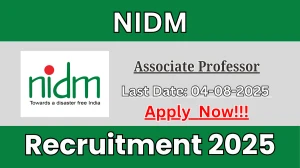 NIDM Associate Professor Recruitment 2025 - Apply Online
