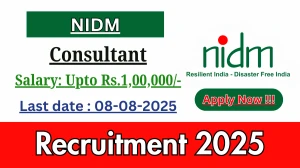 NIDM Consultant Recruitment 2025 - Apply Online