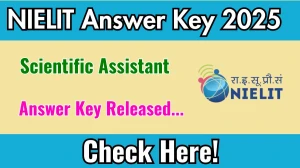 NIELIT Scientific Assistant Answer Key 2025 Released: Download the answer key at nielit.gov.in. NIELIT Scientific Assistant Answer Key 2025 Released: Download the answer key at nielit.gov.in.