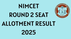 NIMCET Round 2 Seat Allotment Result 2025 Out at nitt.edu Direct Link to Download Result