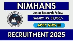 NIMHANS Junior Research Fellow Recruitment 2025 - Apply Offline NIMHANS Junior Research Fellow Recruitment 2025 - Apply Offline