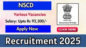 NSCD Recruitment 2025 - Apply Online for 24 Technician, Artist and Other Posts