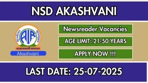 NSD Akashvani Newsreader Recruitment 2025 - Apply Offline NSD Akashvani Newsreader Recruitment 2025 - Apply Offline