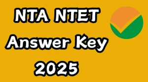 NTA NTET 2025 Answer Key OUT at exams.nta.ac.in Download PDF