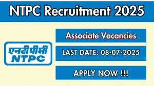 NTPC Associate Recruitment 2025 - Apply Online for 03 Posts