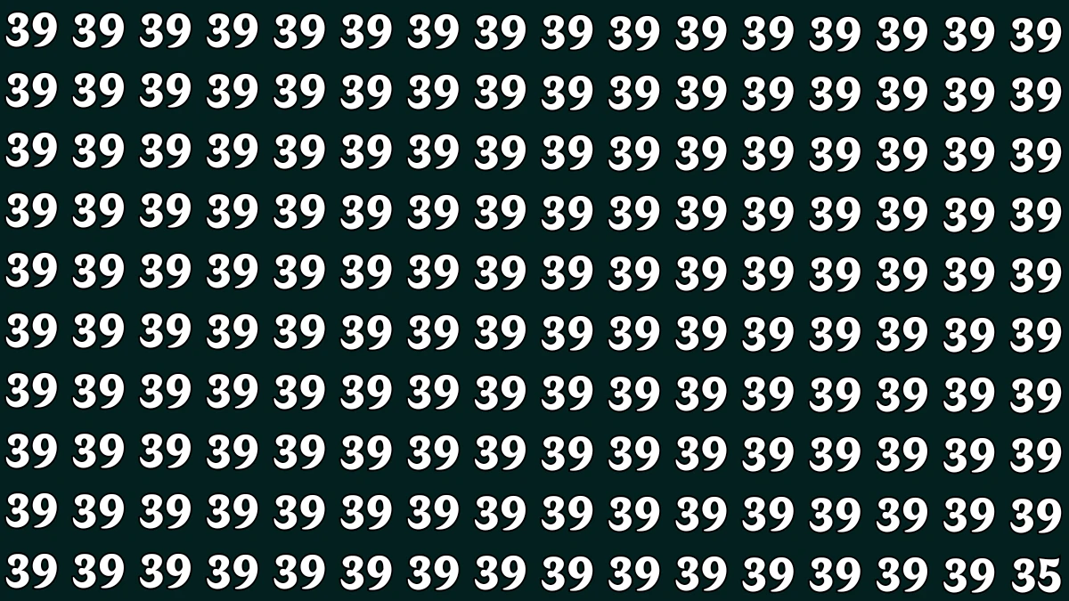 Observation Find it Out: Within 5 Seconds Spot The Number 35 among 69