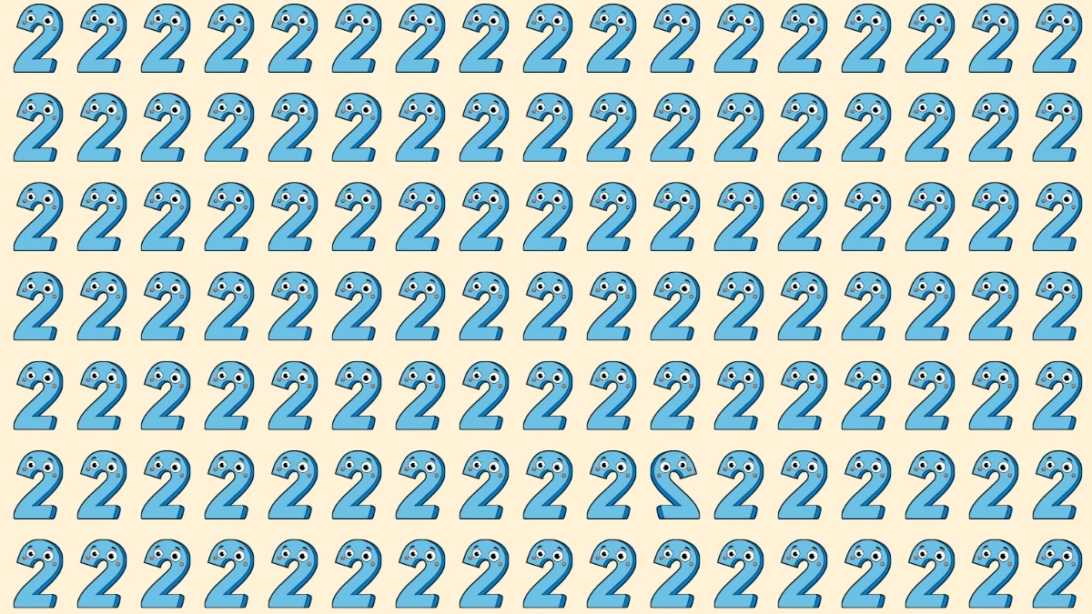 Observation Skills Test: Within 6 Seconds Spot The Inverted 2 among 2