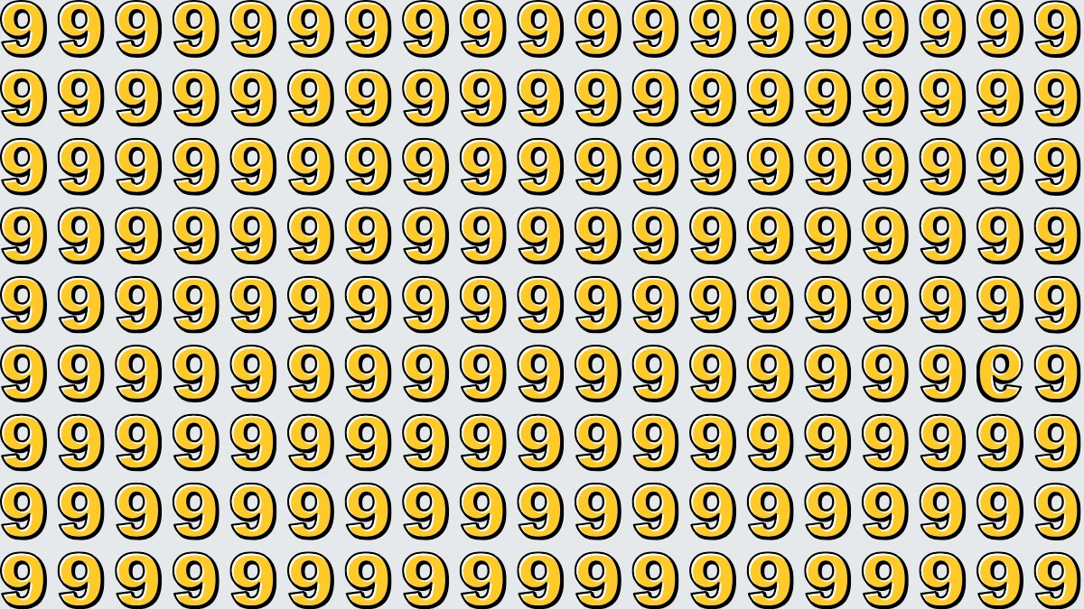 Observation Skills Test: Within 9 Seconds Spot The Inverted 9 among 9