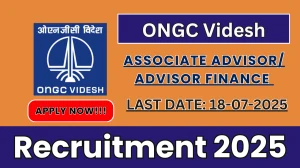 ONGC Videsh Associate Advisor/ Advisor Finance Recruitment 2025 - Apply Offline