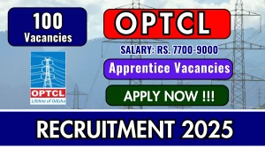 OPTCL Apprentice Recruitment 2025 - Apply Online for 100 Posts