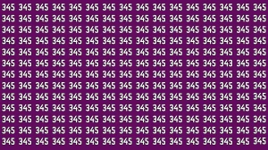 Optical Illusion 7 Seconds Challenge: Only People with Eagle Eyes Can spot the Number 343