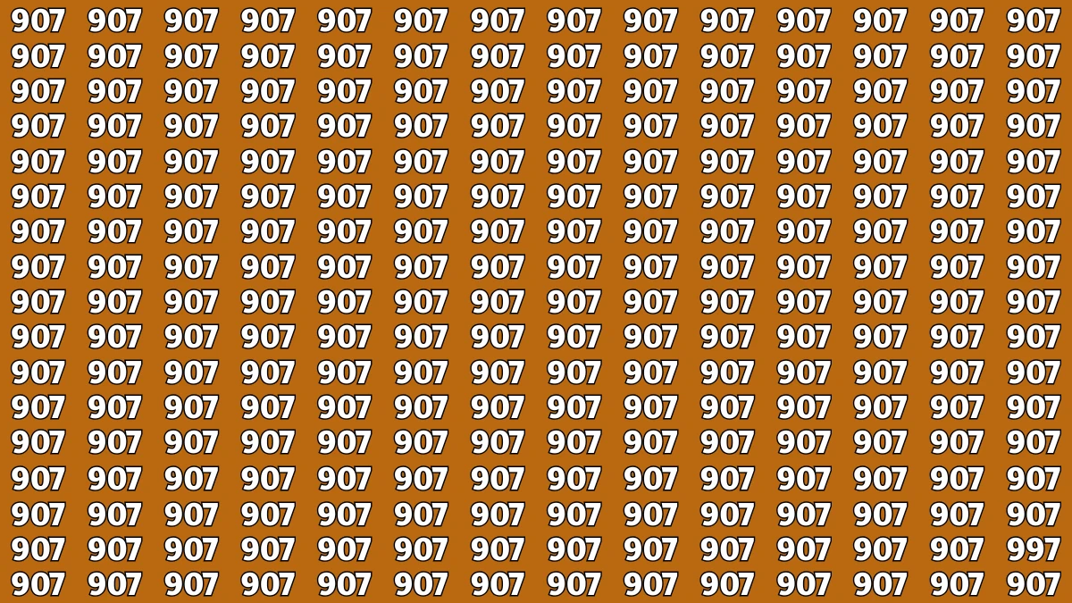 Optical Illusion 7 Seconds Challenge: Only People with Eagle Eyes Can spot the Number 997